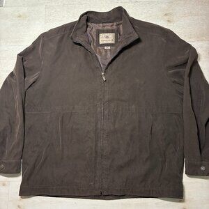 Rainforest Brand Men's Brown Full-Zip Wind-Resistant Jacket Size XXL